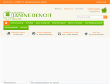 Tablet Screenshot of janinebenoit.com